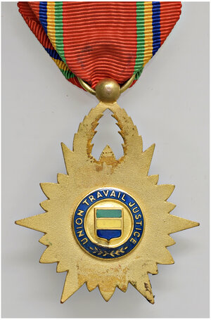 reverse: Gabon 1959. Ordine della Stella Equatoriale. Croce da Cavaliere. 