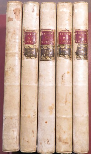 obverse: Riguccio Galluzzi. Istoria del Granducato di Toscana. Stamperia Ranieri Del Vivo, Firenze 1781. 