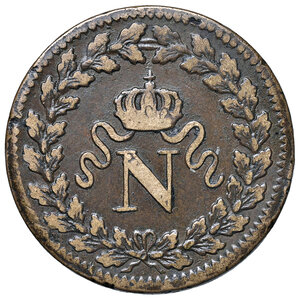 obverse: Francia, Blocco di Strasburgo. Napoleone I (1804-1814). 1 Decime 1815.