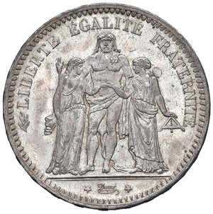 obverse: Francia. 3ª Repubblica (1870-1941). 5 Franchi 1873.