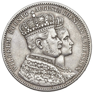 obverse: Germania, Prussia. Guglielmo I (1861-1888). Tallero 1861.