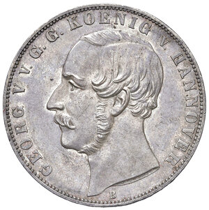 obverse: Germania, Hannover. Giorgio V (1851-1866). Doppio Tallero 1866.