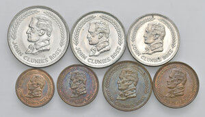 obverse: Isole Keeling Cocos. Set 7 monete (10 cent - 5 rupie) 1977. Nominali vari.