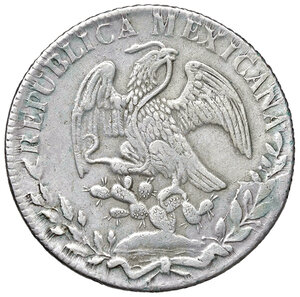 obverse: Messico. Repubblica Federale (1823-1905). 8 Reales 1834.