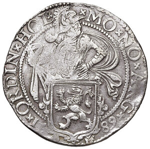 obverse: Olanda. Province unite (1581-1795). Tallero del leone 1589.