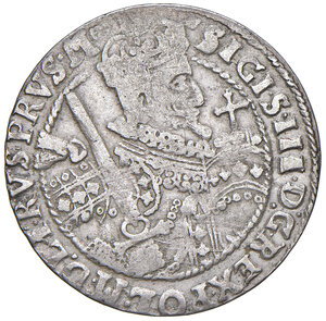 obverse: Polonia, Commonwealth Polonia-Lituania. Sigismondo III Vasa (1587-1632). Quarto di Tallero 1622.