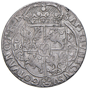 reverse: Polonia, Commonwealth Polonia-Lituania. Sigismondo III Vasa (1587-1632). Quarto di Tallero 1622.