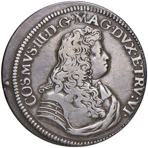 obverse: Granducato di Toscana. Cosimo III De Medici (1670-1723). Testone 1676.