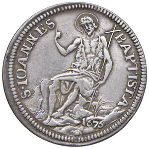reverse: Granducato di Toscana. Cosimo III De Medici (1670-1723). Testone 1676.