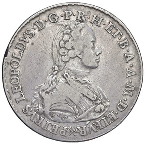 obverse: Granducato di Toscana. Pietro Lepoldo di Lorena (1765-1790). Francescone 1766.