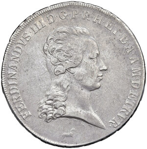 obverse: Granducato di Toscana. Ferdinando III di Lorena (1790-1824). Francescone 1799.