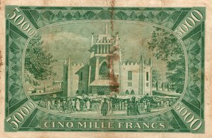 reverse: Mali. 5000 Francs 22/09/1960. 