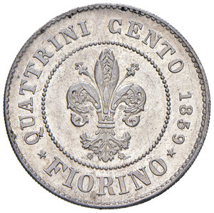 obverse: Firenze. Governo Provvisorio di Toscana (1859-1860). Fiorino 1859.