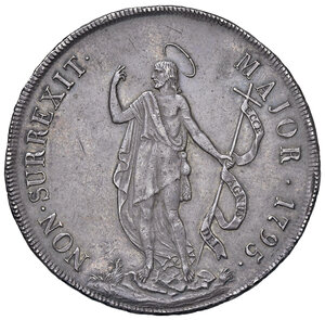 reverse: Repubblica di Genova. Dogi Biennali III Fase (1637-1797). 8 Lire 1795.