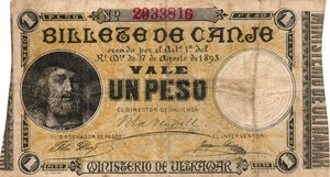 obverse: Portorico. 1 Peso 1895.
