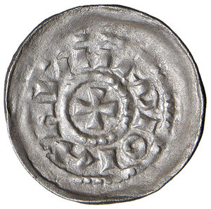 reverse: Milano. Enrico IV / V (1039-1125). Denaro Scodellato .