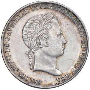 obverse: Regno Lombardo-Veneto. Ferdinando I d Asburgo Lorena (1835-1848). Lira del Giuramento 1838.