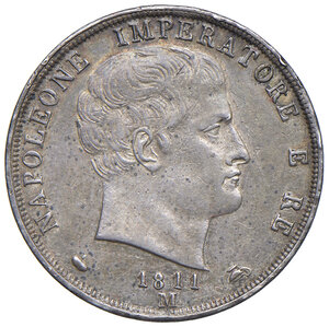 obverse: Napoleone I Bonaparte. Re d Italia (1805-1814). 2 Lire 1811.