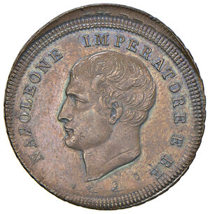 obverse: Napoleone I Bonaparte. Re d Italia (1805-1814). 2 Centesimi Progetto.