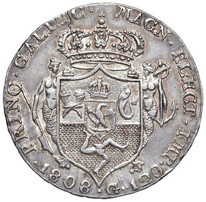 reverse: Regno di Napoli. Giuseppe Napoleone III (1806-1808). 120 Grana 1808.