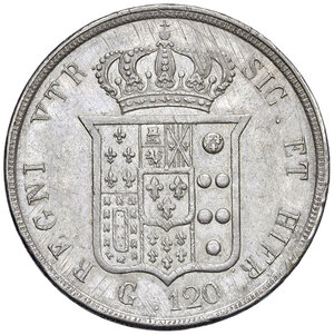 reverse: Regno delle due Sicilie. Ferdinando II di Borbone (1830-1859). Piastra 1850.