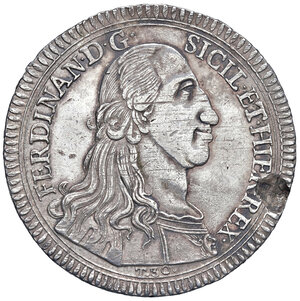 obverse: Regno di Sicilia. Ferdinando III di Borbone (1759-1816). Oncia 1793.