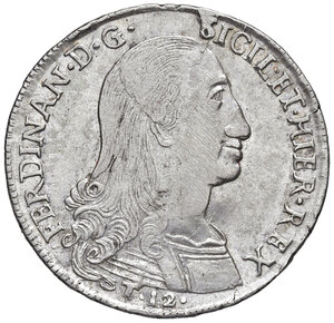 obverse: Regno di Sicilia. Ferdinando III di Borbone (1759-1816). 12 Tarì 1798.