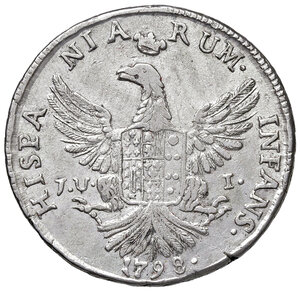 reverse: Regno di Sicilia. Ferdinando III di Borbone (1759-1816). 12 Tarì 1798.