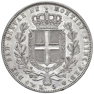 reverse: Regno di Sardegna. Carlo Alberto (1831-1849). 5 Lire 1842.