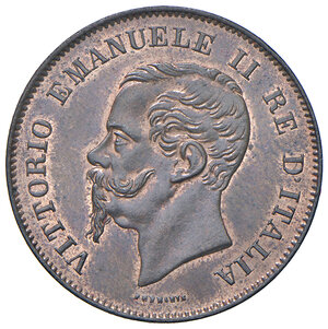 obverse: Vittorio Emanuele II (1861-1878). 5 Centesimi 1861.