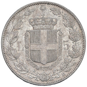 reverse: Umberto I (1878-1900). 5 Lire 1878.