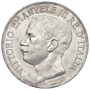 obverse: Vittorio Emanuele III (1900-1943). 5 Lire 1911.