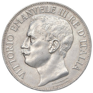 obverse: Vittorio Emanuele III (1900-1943). 5 Lire 1911.
