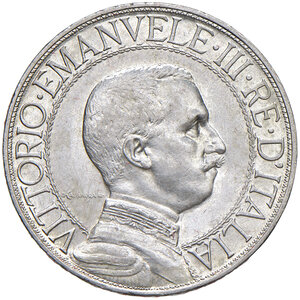 obverse: Vittorio Emanuele III (1900-1943). 2 Lire 1908.
