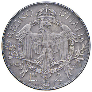 reverse: Vittorio Emanuele III (1900-1943). 2 Lire PROGETTO 1903.