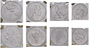 obverse: Monetazione in Lire (1946-2001). Set 4 monete 1946.