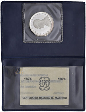 reverse: Monetazione in Lire (1946-2001). 500 Lire PROVA 1974.