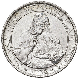 reverse: Vecchia Monetazione (1864-1938). 20 Lire 1938.