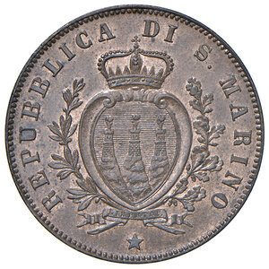 obverse: Vecchia Monetazione (1864-1938). 5 Centesimi 1869.