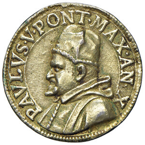 obverse: 1615 Stato Pontificio. Paolo V (1605-1621). Lavanda dei Piedi. Anno X. R4. 