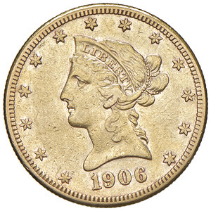 obverse: Stati Uniti. Repubblica Federale (1776-Oggi). 10 Dollari 1906.