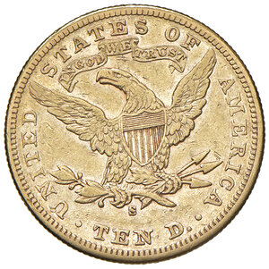 reverse: Stati Uniti. Repubblica Federale (1776-Oggi). 10 Dollari 1906.