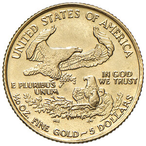 obverse: Stati Uniti. Repubblica Federale (1776-Oggi). 5 Dollari 1986.