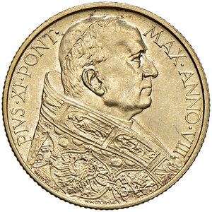 obverse: Pio XI (1929-1938). 100 Lire 1929.