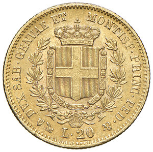 reverse: Regno di Sardegna. Vittorio Emanuele II (1849-1861). 20 Lire 1859. Genova.