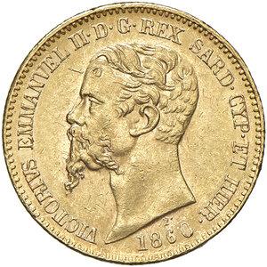 obverse: Regno di Sardegna. Vittorio Emanuele II (1849-1861). 20 Lire 1860. Genova.