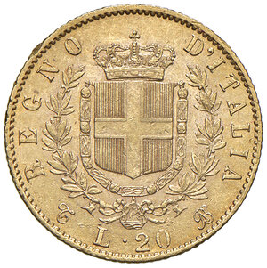 reverse: Vittorio Emanuele II (1861-1878). 20 Lire 1869. Torino.
