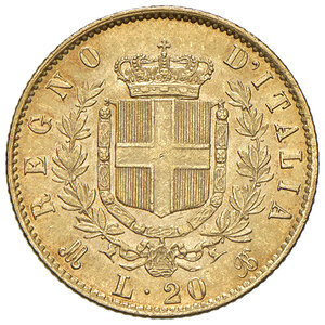 reverse: Vittorio Emanuele II (1861-1878). 20 Lire 1874. Milano.