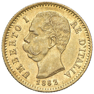 obverse: Umberto I (1878-1900). 20 Lire 1882.