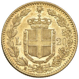 reverse: Umberto I (1878-1900). 20 Lire 1882.